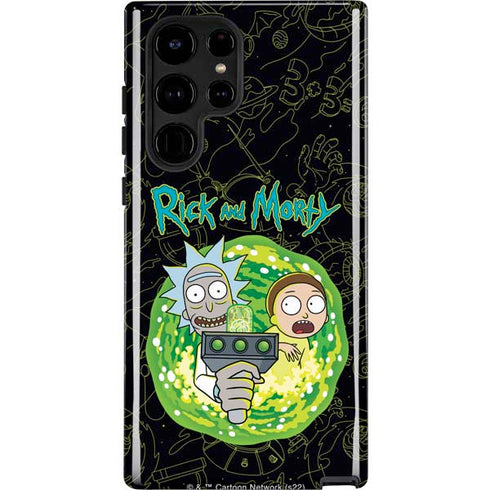 Adult Swim Rick and Morty Portal Travel Galaxy S25 Ultra Impact Case